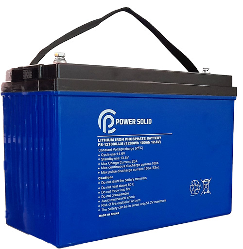 Power Solid Lithium Battery 12V 100Ah